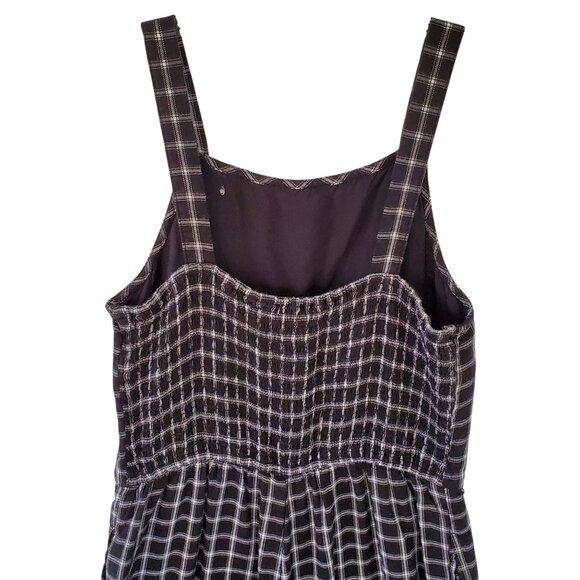 ABERCROMBIE Kids Plaid Overall Jumpsuit Girls 13/14 Pull On Pockets Stretch Back - Picture 3 of 8
